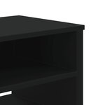 vidaXL Meuble TV noir 180x34x41 cm bois d'ingénierie