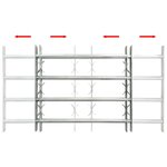 vidaXL Grille réglable de sécurité de fenêtres et 4 barres 500-650 mm