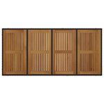Ensemble de salle à manger de jardin de 7 pièces vidaXL Noir Poly Rattan