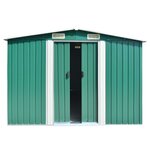 vidaXL Abri de jardin 257x392x181 cm Métal Vert