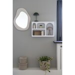 Miroir organique blanc 46 5 x 61 cm