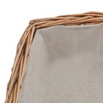 vidaXL Panier à bois de chauffage avec poignée 61 5x46 5x58 cm Marron