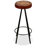 vidaXL Tabourets de bar lot de 2 cuir véritable