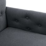 vidaXL Chaises à manger avec accoudoirs lot de 6 gris tissu