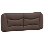vidaXL Cadre de lit avec LED sans matelas marron 140x200 cm