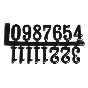 Chiffres Autocollants pour horloge Noir 2 cm