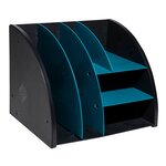 Organiseur De Bureau The Organizer Neo Deco - Noir/bleu Canard - Exacompta
