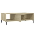 vidaXL Table basse chêne sonoma 103 5x60x35 cm bois d'ingénierie