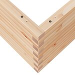 vidaXL Jardinière 110x110x49 5 cm bois de pin massif