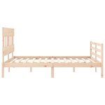 vidaXL Cadre de lit sans matelas 160x200 cm bois massif