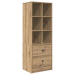 vidaXL Bureau avec rangement Chêne artisanal Bois d'ingénierie