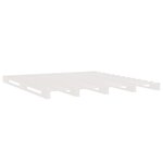 vidaXL Lit de palette blanc 180x200 cm bois de pin massif très grand