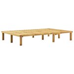 vidaXL Chaise longue double Bois de pin imprégné de vert