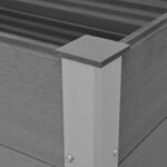 vidaXL Lit surélevé de jardin WPC 100x50x91 cm Gris