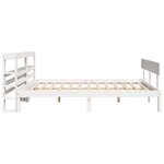 vidaXL Cadre de lit sans matelas blanc 150x200 cm bois de pin massif