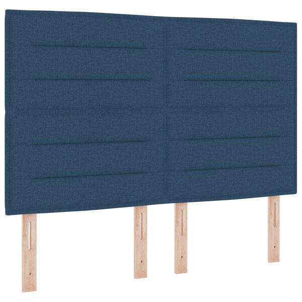 vidaXL Tête de Lit Design Lignes Bleues 140 cm Tissu