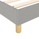 vidaXL Cadre de lit sans matelas gris clair 120x200 cm tissu