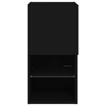 vidaXL Meuble TV avec lumières LED noir 30 5x30x60 cm