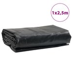 vidaXL Bâche noir 1x2 5 m 650 g/m²