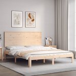 vidaXL Cadre de lit sans matelas 160x200 cm bois massif de pin