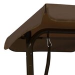 vidaXL Balancelle pour enfants Marron 115x75x110 cm Tissu