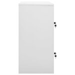 vidaXL Armoires à casiers 2 Pièces Gris clair 90x45x92 5 cm Acier