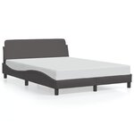 vidaXL Cadre de lit sans matelas gris 140x200 cm similicuir