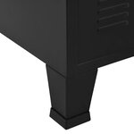 vidaXL Coffre de rangement industriel Noir 75x40x80 cm Acier