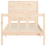 vidaXL Cadre de lit sans matelas bois de pin massif