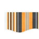 vidaXL Tissu de remplacement pour auvent rayures multicolores 5x3 5 m