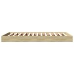 vidaXL Cadre de lit sans matelas chêne sonoma 90x190 cm