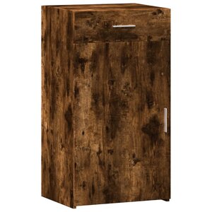 vidaXL Buffet chêne fumé 50x42 5x93 cm bois d'ingénierie