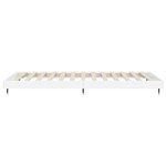 vidaXL Cadre de lit sans matelas blanc brillant 75x190 cm