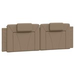vidaXL Coussin de tête de lit cappuccino 160 cm similicuir