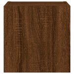 vidaXL Meubles TV muraux lumières LED 2 Pièces chêne marron 30 5x35x30 cm