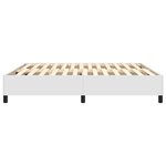 vidaXL Cadre de lit sans matelas blanc 160x200 cm similicuir