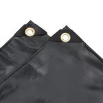 vidaXL Bâche noir 5x8 m 650 g/m²