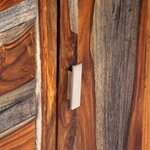 vidaXL Buffet gris 160x40x75 cm bois de sesham massif