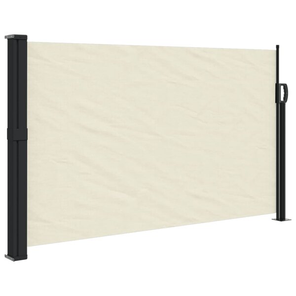 vidaXL Auvent latéral rétractable crème 120x600 cm