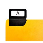 Guide de classement 148 x 105 mm - exacompta jaune - jeu de 24