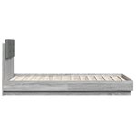 vidaXL Cadre de lit sans matelas sonoma gris 75x190 cm