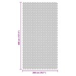 vidaXL Tapis de sol de camping anthracite 4x2 m