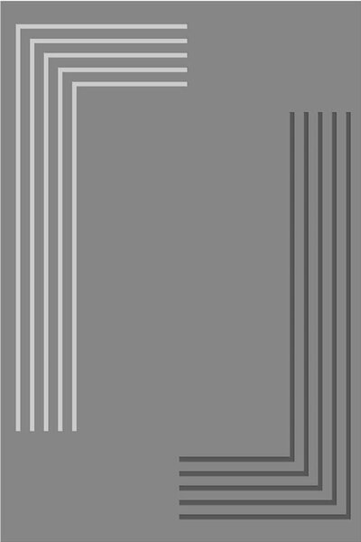 Tapis d'intérieur GREC 80 x 150 cm - Gris