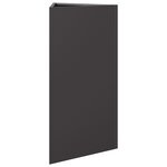 vidaXL Jardinières 2 Pièces noir triangulaire 40x34 5x70 cm acier