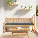 vidaXL Coussins de Palette pour Banc 2 Pièces Anthracite 200x40x8 cm Tissu Oxford