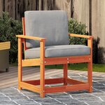 vidaXL Chaise de jardin cire marron 62x56x77 cm bois de pin massif