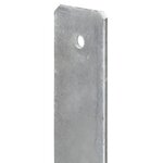 vidaXL Piquets de clôture 6 Pièces Argenté 7x6x60 cm Acier galvanisé