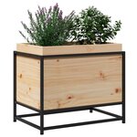 vidaXL Jardinière 60x40x50 cm bois de pin massif