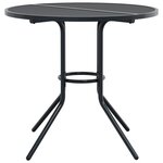vidaXL Ensemble de chaises de jardin empilables 5 Pièces anthracite