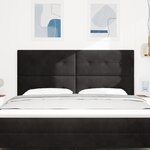 Tête de lit vidaXL capitonnée noire 180 cm en velours